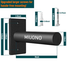 MIUONO Weight Plate Holder, 2 Pack Weight Plate Rack, Fit for 2 Inch Olympic Plate Storage Home Gym