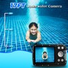 ISHARE Underwater Camera,4K 48MP 17FT Waterproof Camera for Snorkeling,Dual Screen