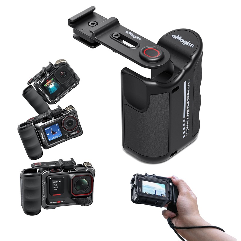 Alevnr Hand Grip for 360 Ace Pro2/Ace Pro/DJI Action5 Pro/4