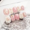 Herbeluemily Nail Tip, Short, Handmade, False Nails with Storage Box,