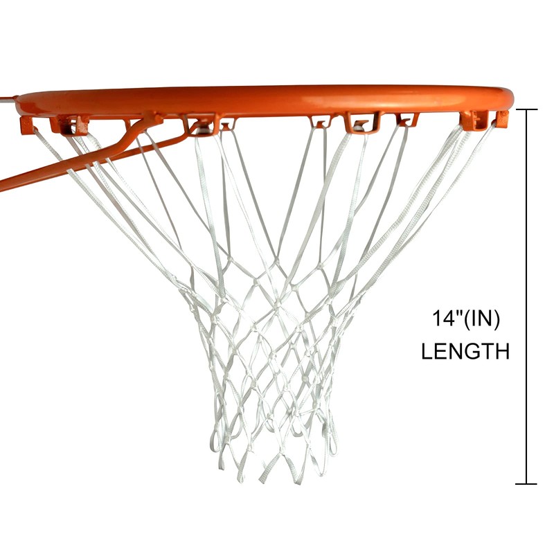 Sanung 2 Pack Basketball Nets 12 Loops Rim All-Weather Polyester