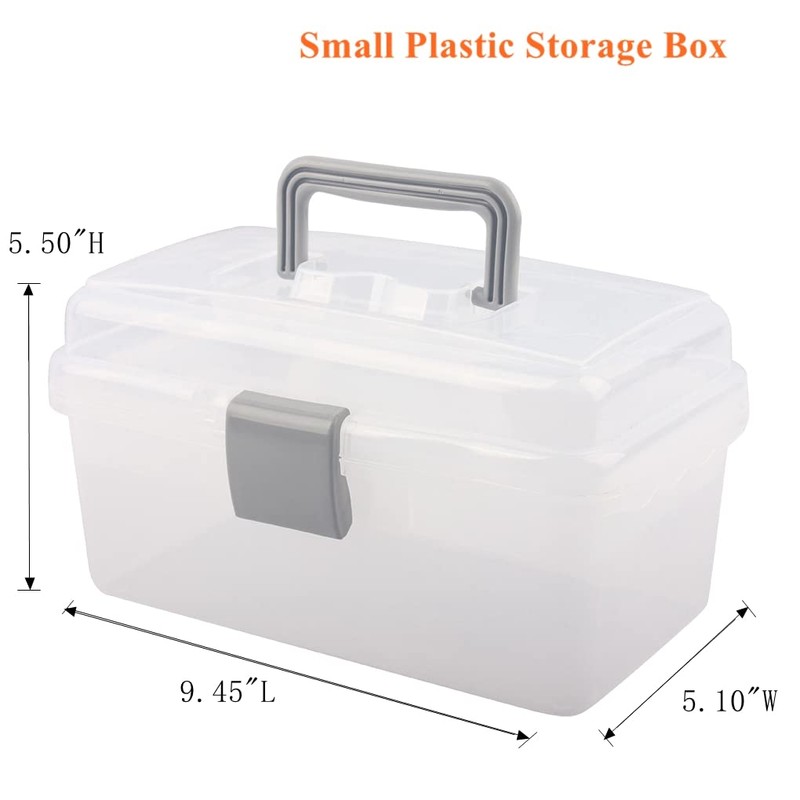 BangQiao Multipurpose Plastic Storage Container Box with Handle and Latch