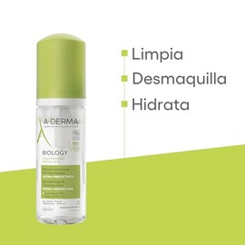 ADERMA, Biology Espuma Limpiadora Hidratante Facial con Ingredientes Naturales, 150ml