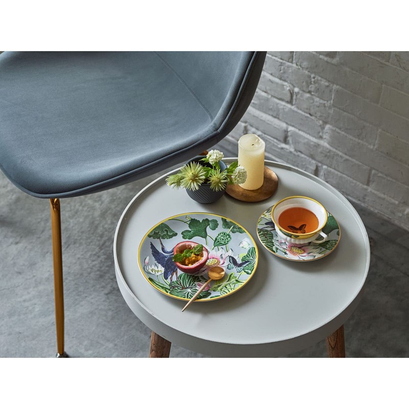 【正規輸入品】 ウェッジウッド ワンダーラスト ウォーターリリー ティーカップ&ソーサー 200ml 結婚祝い プレゼント 1057268 イエロー