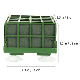 VILLCASE 2 Piezas Espuma Floral Advantage, Bloque Verde Para Flores Artificiales Con Plástico Ventosas Para Flores Accesorios De Bricolaje Para Coche De Boda Delantera Arreglo