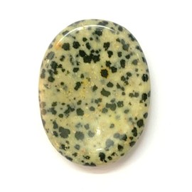 crystalmiracle DALMATIAN JASPER THUMB WORRY STONE CRYSTAL HEALING CHAKRA BALANCER WELLNESS POSITIVE ENERGY