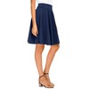 Urban CoCo Women's Basic Midi Skirt Versatile Stretchy Flared Casual