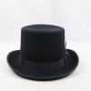 HXC Top Hat Men's Small Black De Luxe 100% Wool