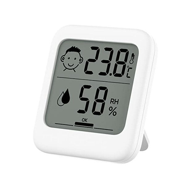 INRIGOROUS Room Thermometer Indoor, Digital Hygrometer Thermometer Temperature Monitor and