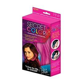 Secret Color Hair Extensions, Pink
