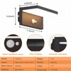 Lustrlach Solar Motion Sensor Wall Lights Outdoor Waterproof LED Solar