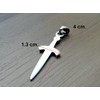 Sword Pendant Sterling Silver 925 Dagger Minimalist Charm Necklace Unisex