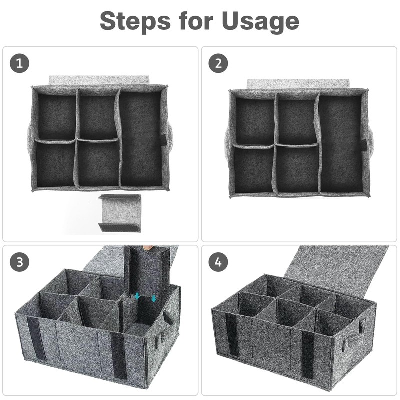 CISSIYOG Plate and Cup Storage, Camping Kitchen Accessories Organizer, Plate