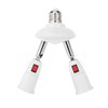 CLWHJ-360 Degrees Adjustable 2 in 1 E26/E27 Splitter Socket Adapter.