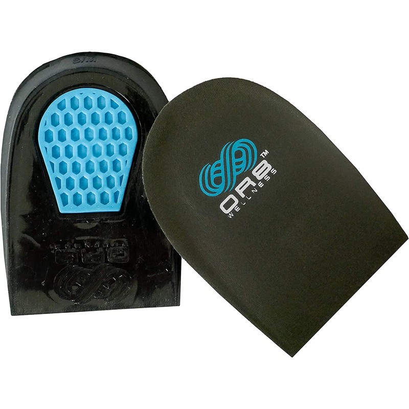 Plantar Fasciitis Achilles Tendonitis Gel Heel Shock Pad Insert. Supports