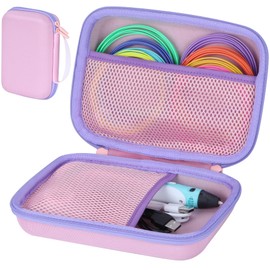 Peyyargo Case Compatible with SCRIB3D P1 Advanced / 3Doodler PRO / 3Doodler Flow / MYNT3D Super Professional Printing / PIKA3D PRO 3D Printing Pen (Pink + Lilac)