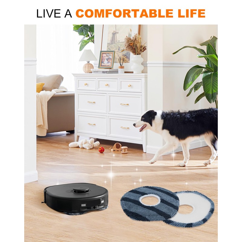 ZaKaBox 6 Pack Robot Vacuum Mop for Eufy X10 Pro
