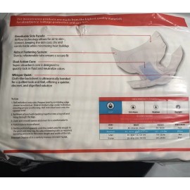 Cardinal Health Quilted Adult Diapers Disposable Incontinence Briefs Medium 12ct