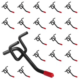 20 Pieces Pegboard Hooks, Perforated Board Hooks, Punching Board, Dedicated T Shape, 2.0 inches (5 cm), 3.9 inches (10 cm), Hanging Rack, Perforated Board, Fixing, Fastening, Hardware, Product Display