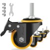JULANG 3/8 Caster Wheels Threaded Stem 2 inch, Stem Mount