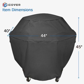 iCOVER griddle cover for Cuisinart 360° XL Griddle Outdoor Cooking Station, Heavy Duty 600D Water Resistant Cover, UV and Fade Resistant Weatherproof