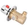 G1/2in 3 Way Brass Thermostatic Mixing Valve Faucet Temperature Mixer