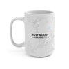 Hometown Bias Westwood, Massachusetts MA Map Mug (15 oz)