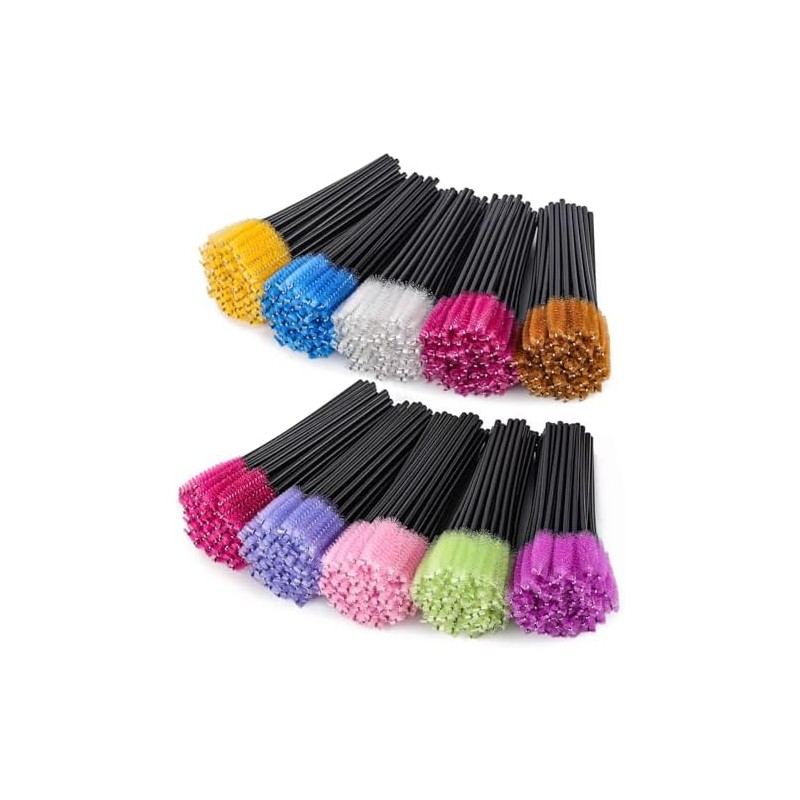BTYMS 500 Piezas Varitas de Mascara Desechables Cepillo de Pestañas