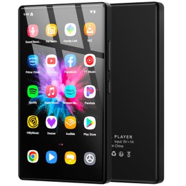 5 Inch MP3 Player with Android 13 OS, 96 GB MP3 Player with Bluetooth and WiFi, 1080P HD MP4 Player, Music Player with Pre-Installed by Spotify, Audible and Play Store