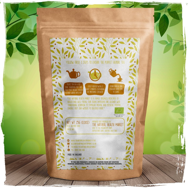 Organic Ginger Loose Tea By The Natural Health Market (25g)