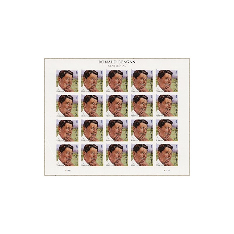 2011 Ronald Reagan FOREVER stamp, pane of 20: NEW