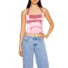 Forever 21 Women's Satin Halter Crop Top Pink
