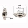 (4 pcs) 70mm Stainless Steel Kitchen Sink Strainer Plug Sink