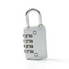 Anti-Theft Silver 4-Digit Combination Padlock (A) - 3 Piece Set Household Safety