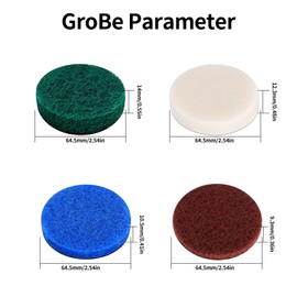 16 Stück Aufsatz für Bosch Reinigungsbürste, Aufsatz für Bosch Universal Brush, für Bosch Reinigung Pad für Elektrische Reinigungsbürste Kompatibel mit Bosch Home/Garden 6033 Reinigungsbürste