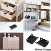 MOROBOR 8 Pack Finger Edge Pull, Self-Stick Instant Cabinet Drawer
