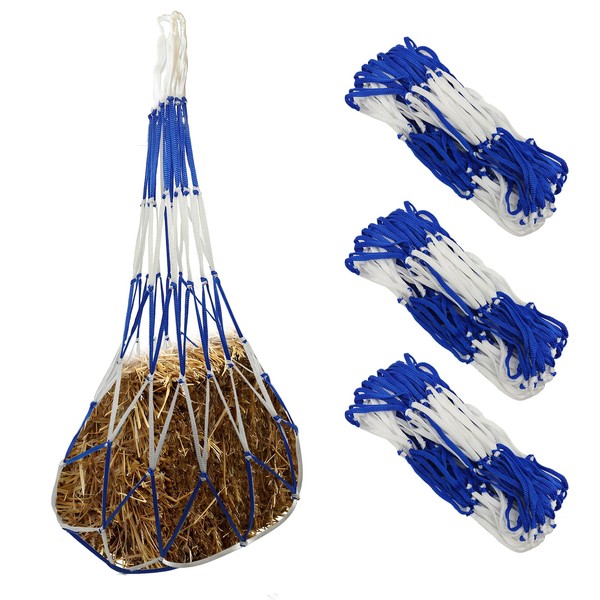WEISGJA 3 PCS Slow Feed Hay Bag Hay Net for