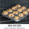 Martha Stewart Gallen 12 Cup Nonstick Carbon Steel Muffin/Cupcake Pan