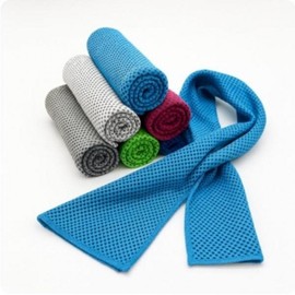 Sweat-absorbing towel, hiking exercise towel, cool towel summer green 10ea