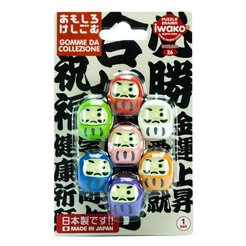Iwako Japanese Daruma Eraser Set (38319)