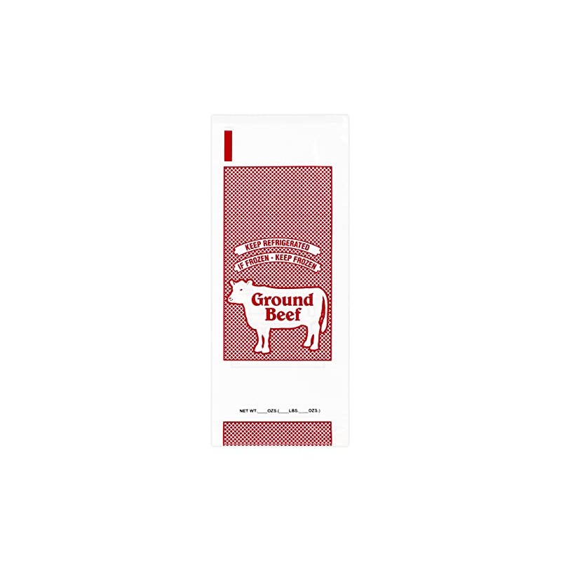 MAINCA Ground Beef Freezer Bags - 1 Lb. Size, Disposable,