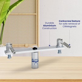 Event Decor Direct Clik Clik Dual Magmover Magnet Movers to Attach Magnet Hooks to Hang Ceiling Décor, Office Signs, Banners and More