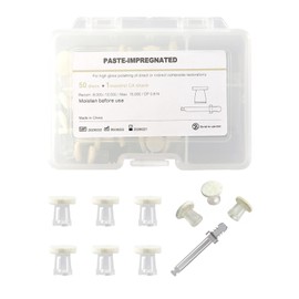 Dental Polishing Paste-Impregnated Disc, Dental Polisher Polishing Wheel Felt Finishing Disc with Mandrel for Tooth Polish Dentistry Tool