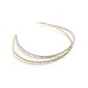 KOBE VINGTAINE HK-265-S Metal Rope Chain Headband, Twist Hair Accessory,