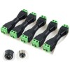 Hailege 20pcs 5.5x2.1mm DC Power Plug Male + Female CCTV