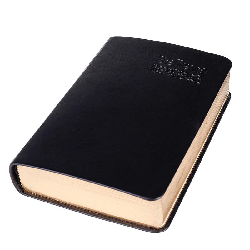 ISIYINER Retro PU Leather Bible Journal Notebook Notebook School Office