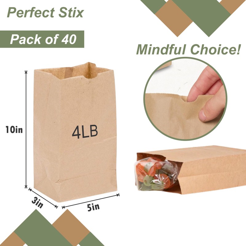 Perfect Stix - Perfect Stix Brown Bag 4lb 40- 2mwhite