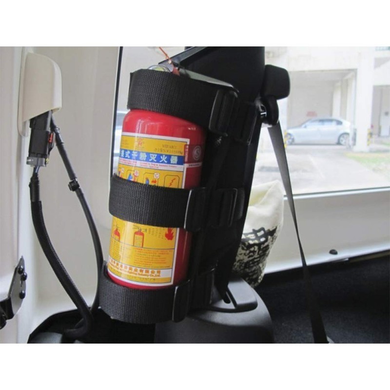 JeCar Fire Extinguisher Holder Adjustable Extinguisher Mount Strap for 1987-2020