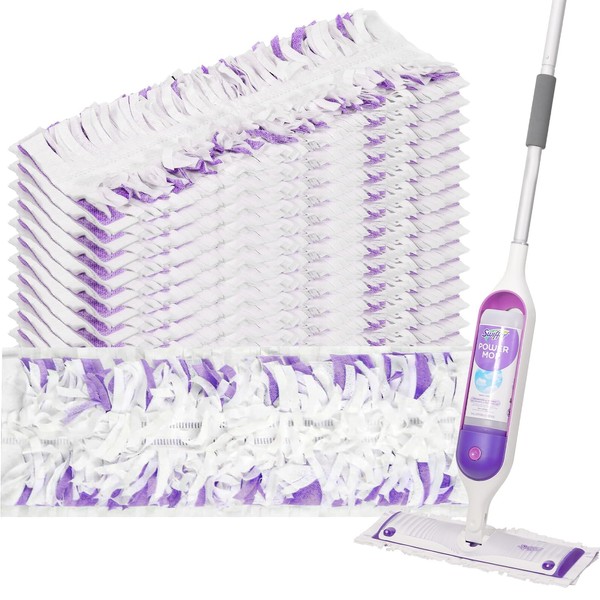 Replacement Pad Refills for Swiffer Power Mop-Heavy Duty Wet Mopping
