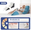 WSOFRLAC Orthopedic Bed Wedge Pillow Set 4PCS – Memory Foam